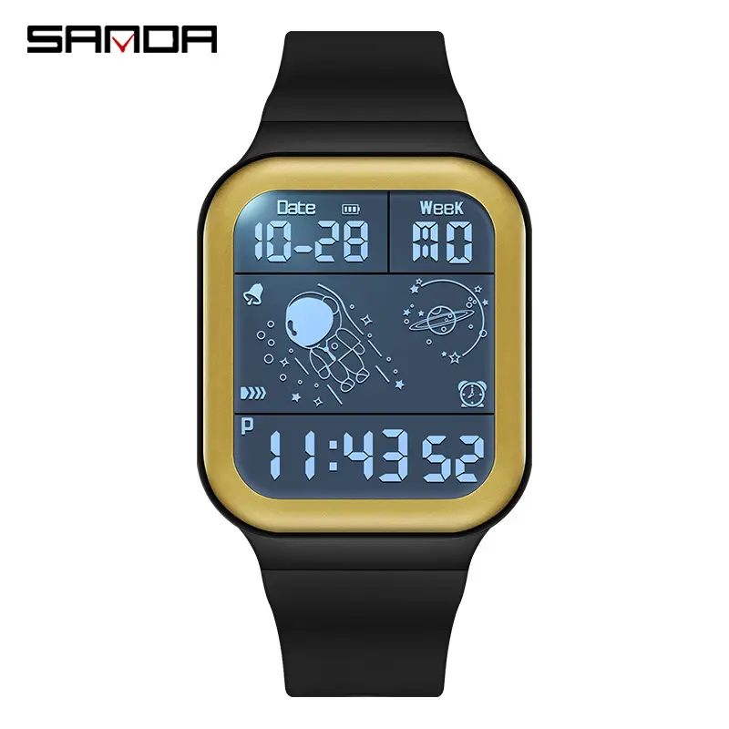 Astronaut-themed LED Digital Watch with Gradient Design - Image 8