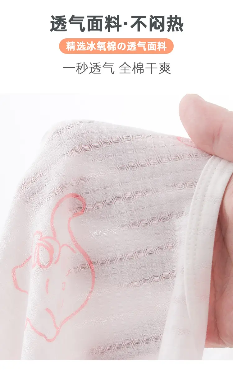 Baby Ice Oxygen Cotton Summer Romper Class A — feature 4