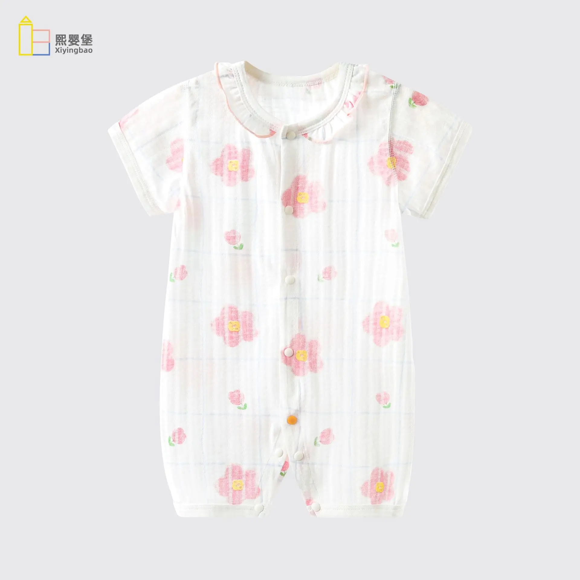 Baby Ice Oxygen Cotton Summer Romper Class A - Image 2