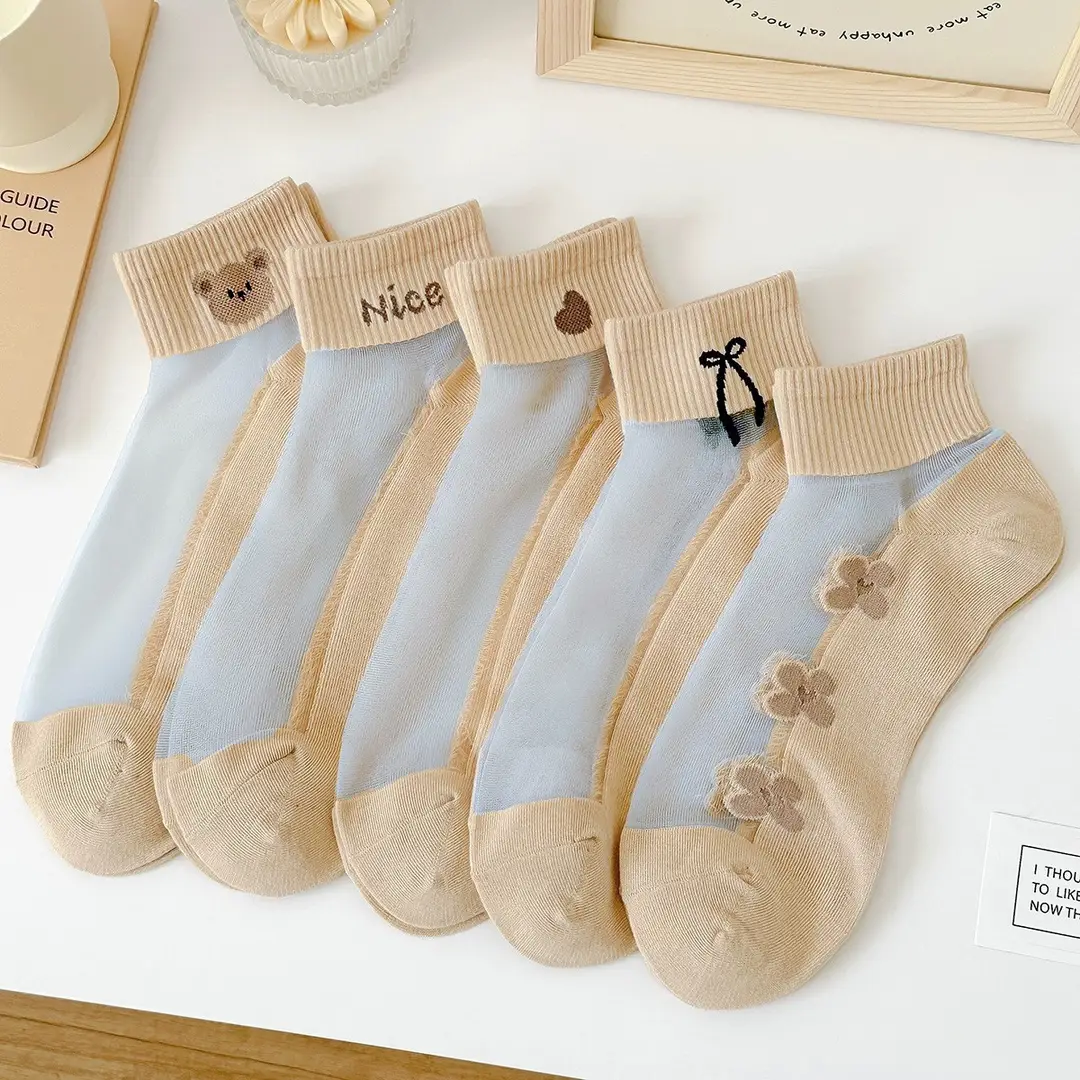 Socks Men's Short Socks Summer Mesh Low Stinker Absorbent Summer Thin Sports Breathable Low Mouth Lug Boat Socks