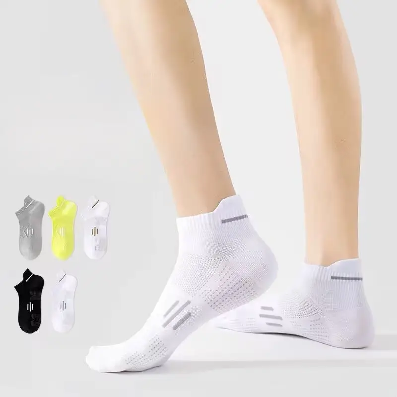 Socks Men's Short Socks Summer Mesh Low Stinker Absorbent Summer Thin Sports Breathable Low Mouth Lug Boat Socks
