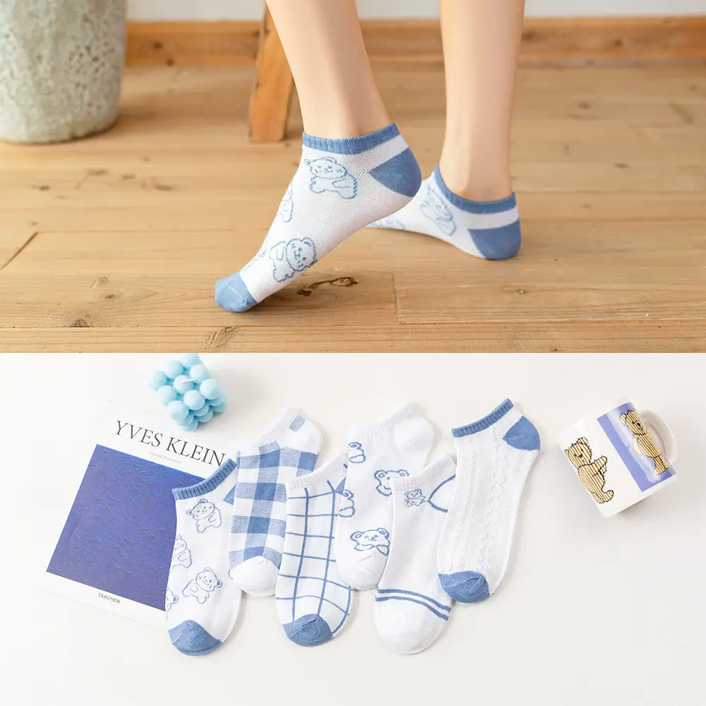 Socks Men's Short Socks Summer Mesh Low Stinker Absorbent Summer Thin Sports Breathable Low Mouth Lug Boat Socks