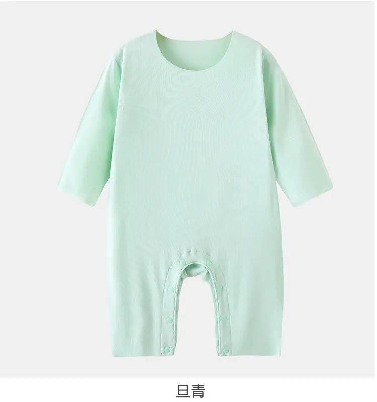 Baby Long Sleeve Pajama Light Green Modal — feature 10