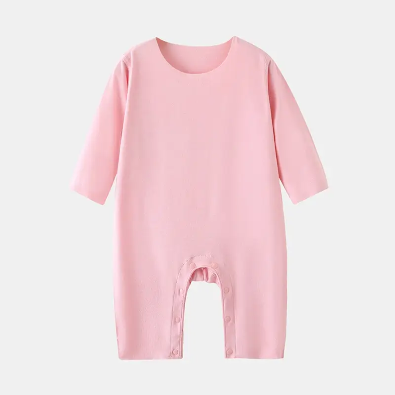 Baby Long Sleeve Pajama Light Green Modal - Image 4
