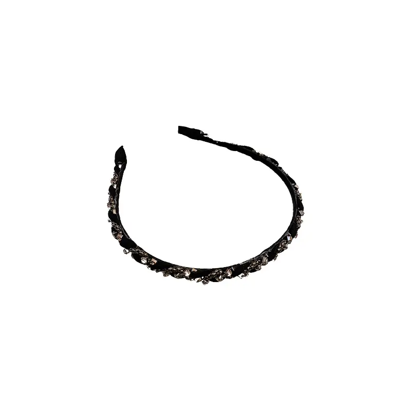 South Korea Diamond Hair Hoop with Blue Crystal - Image 6