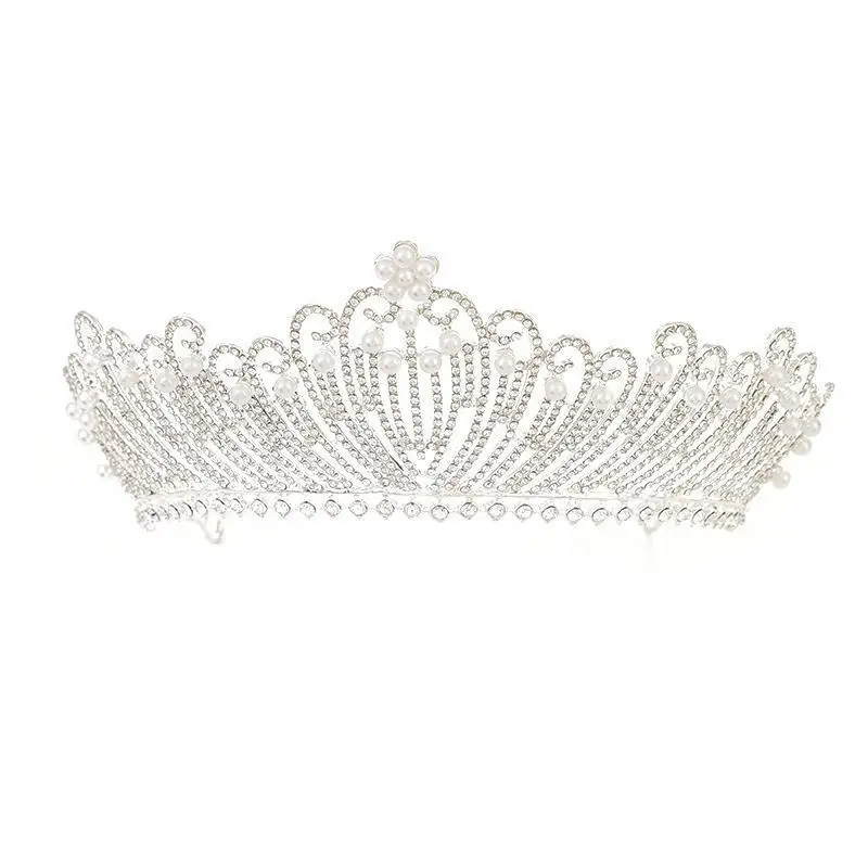 Wedding Crown Headband Gold Rhinestone Princess Diamond Pearl