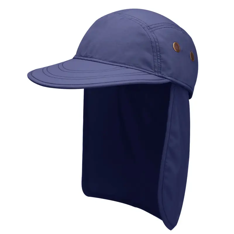 Men's Grey Detachable Neck Sunscreen Cap Spring Summer - Image 4