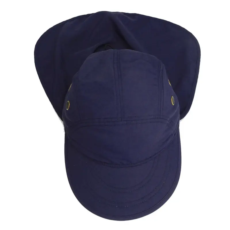 Men's Grey Detachable Neck Sunscreen Cap Spring Summer - Image 6