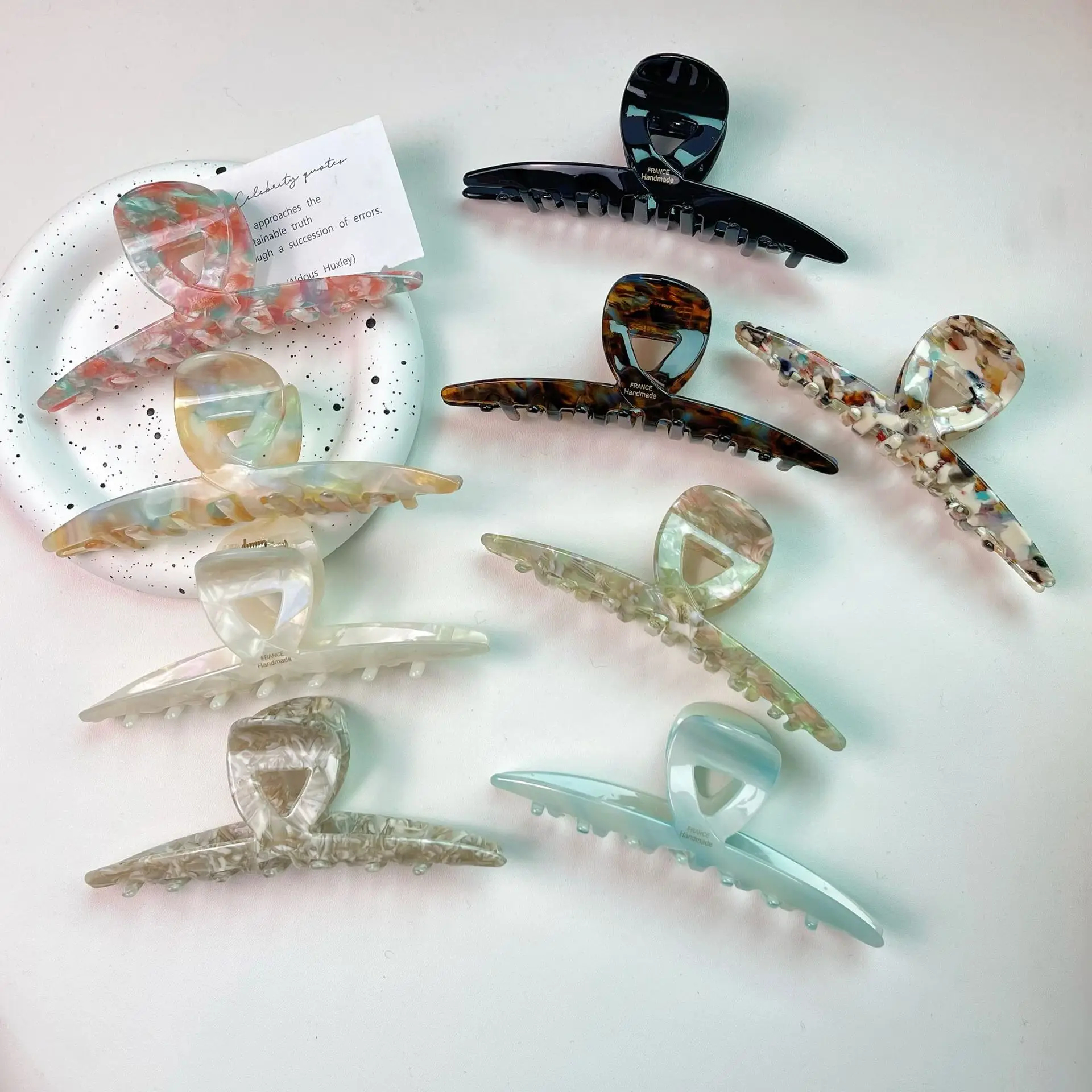 Korean Oversized Hair Clip 13cm Acetic Acid Grab — feature 14