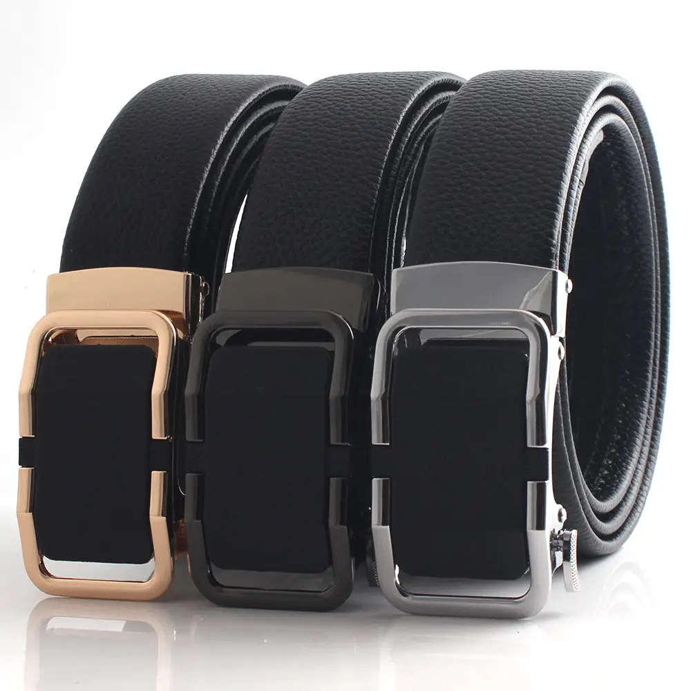 Hongsheng Leather Belt with Automatic Buckle Edge - Image 8