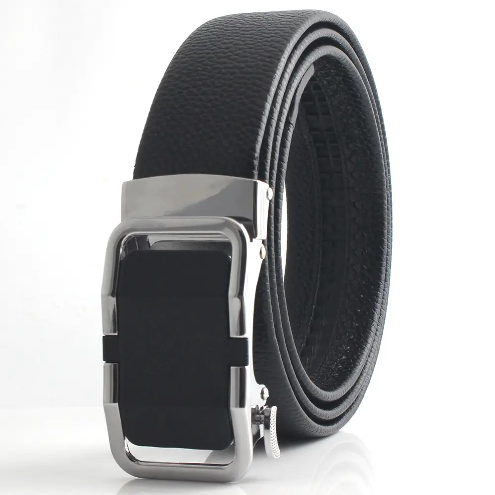 Hongsheng Leather Belt with Automatic Buckle Edge - Image 2