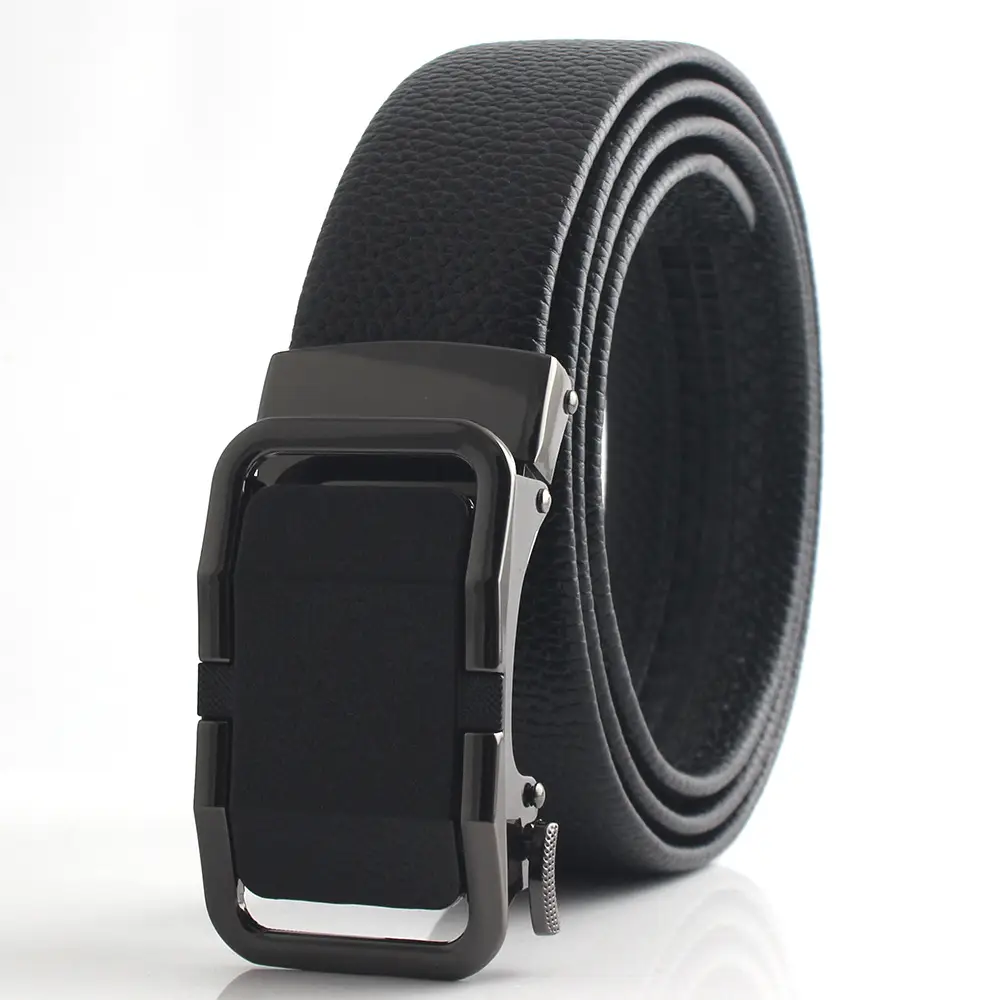 Hongsheng Leather Belt with Automatic Buckle Edge - Image 3