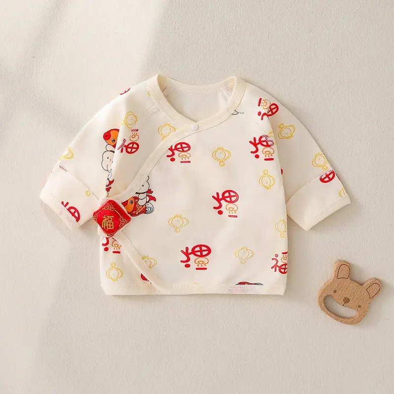 Newborn Half Back Pajamas Boneless Cotton Spring Summer Autumn - Image 10