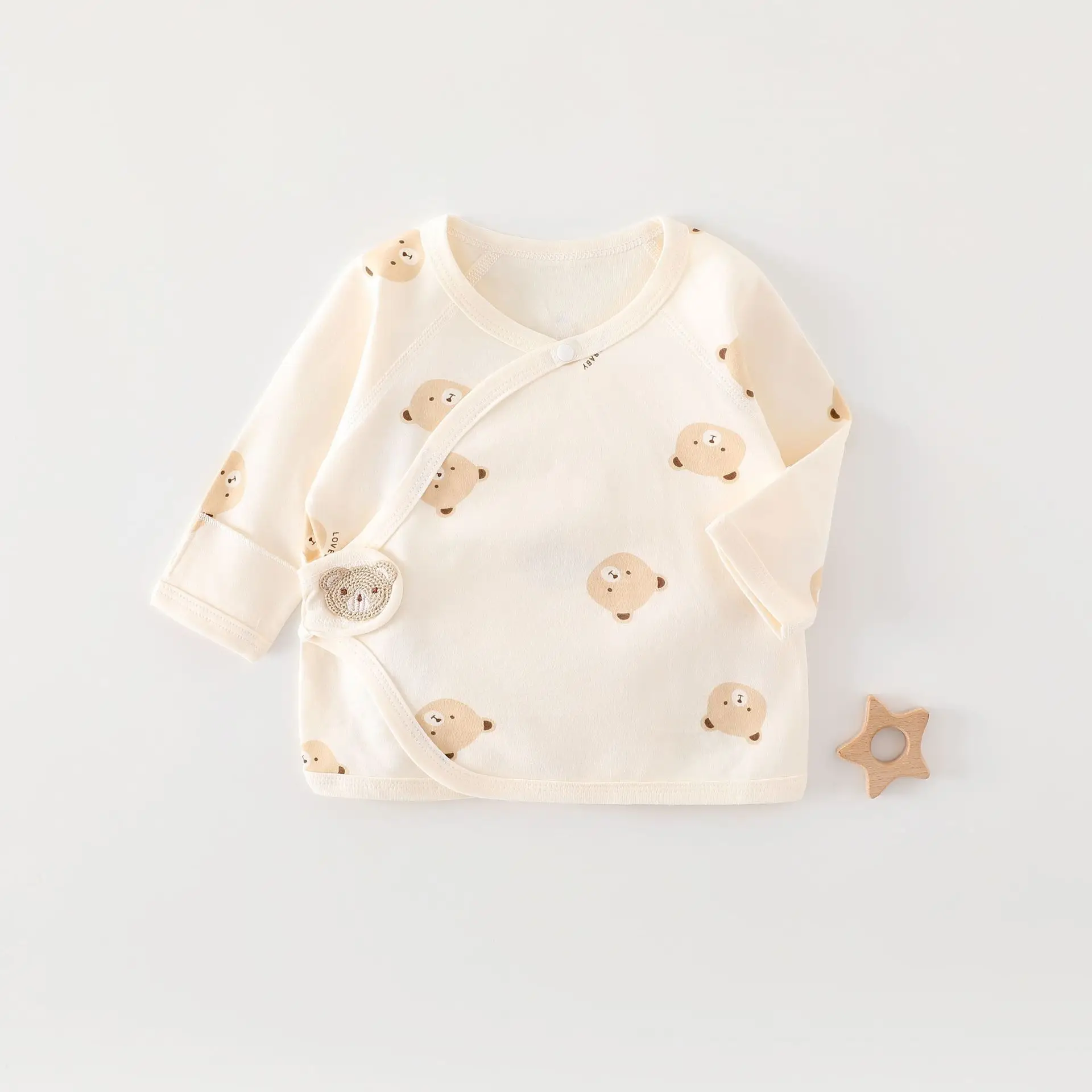 Newborn Half Back Pajamas Boneless Cotton Spring Summer Autumn - Image 12