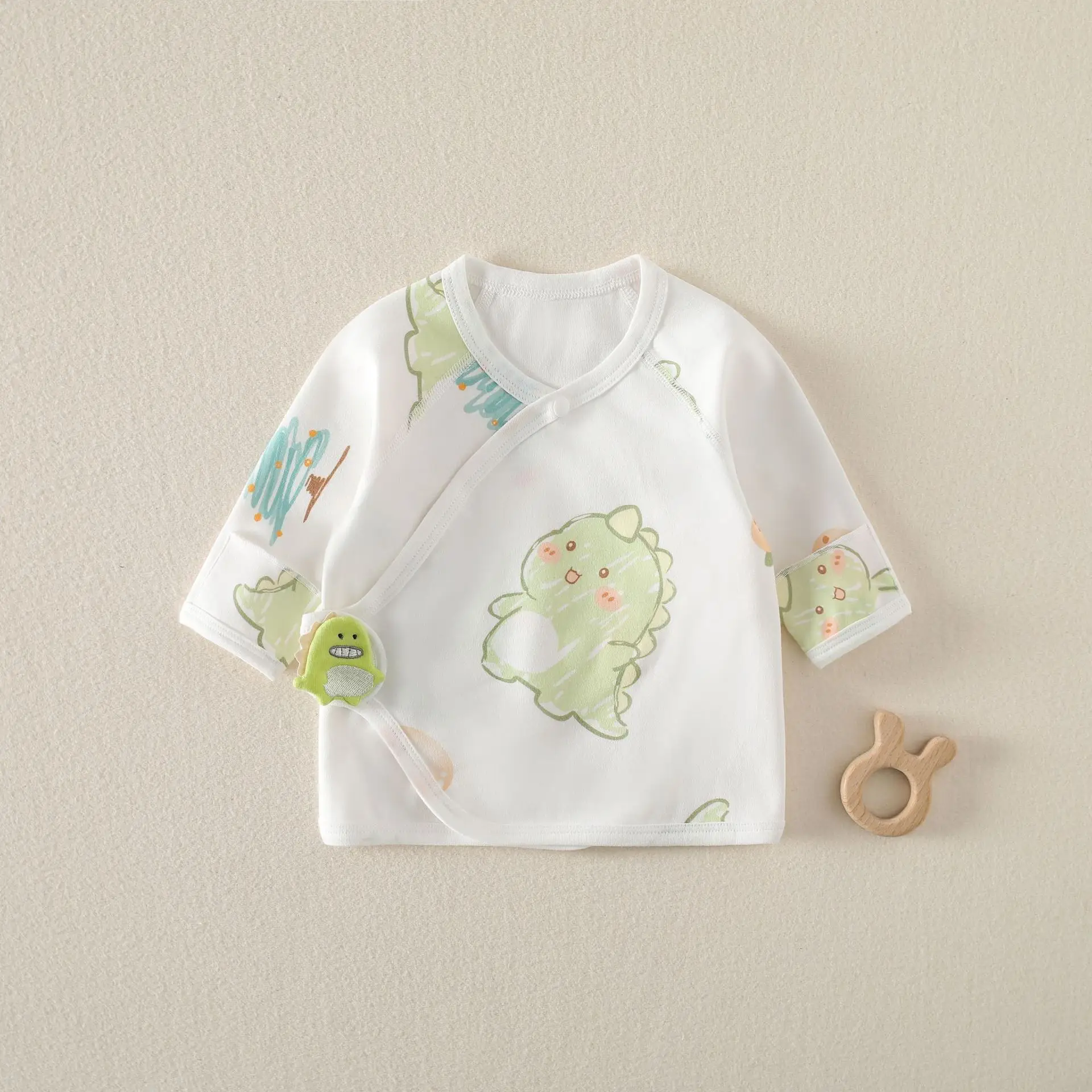 Newborn Half Back Pajamas Boneless Cotton Spring Summer Autumn - Image 13