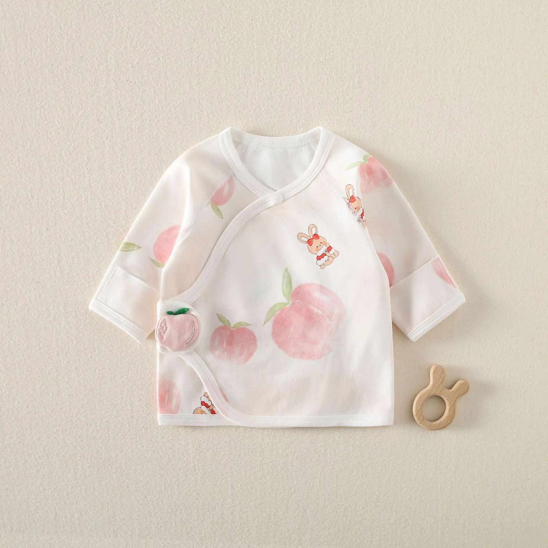 Newborn Half Back Pajamas Boneless Cotton Spring Summer Autumn - Image 14