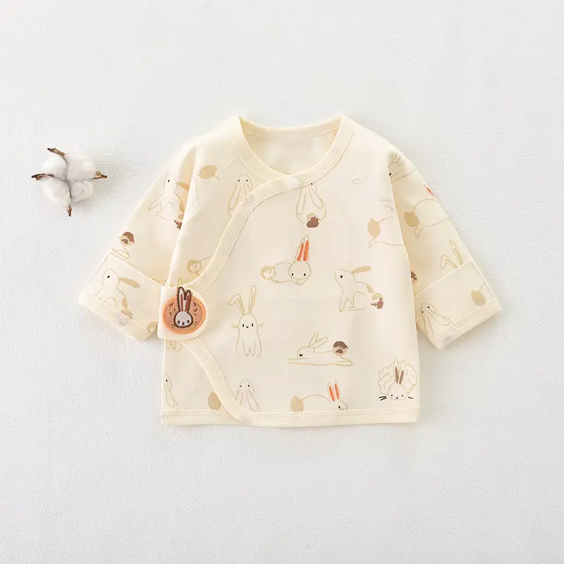 Newborn Half Back Pajamas Boneless Cotton Spring Summer Autumn - Image 2