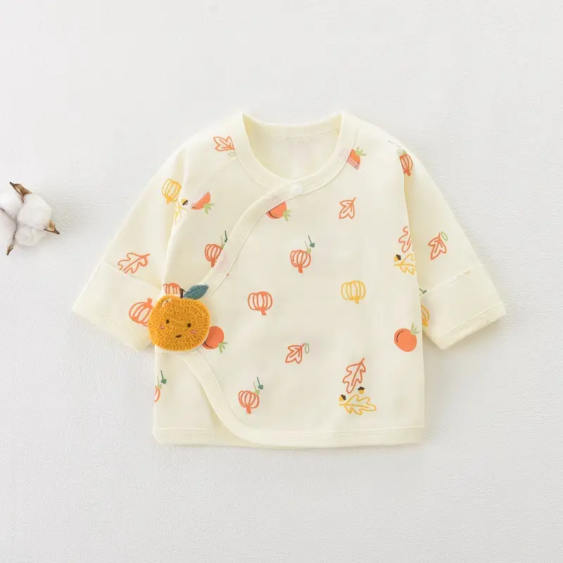 Newborn Half Back Pajamas Boneless Cotton Spring Summer Autumn - Image 3