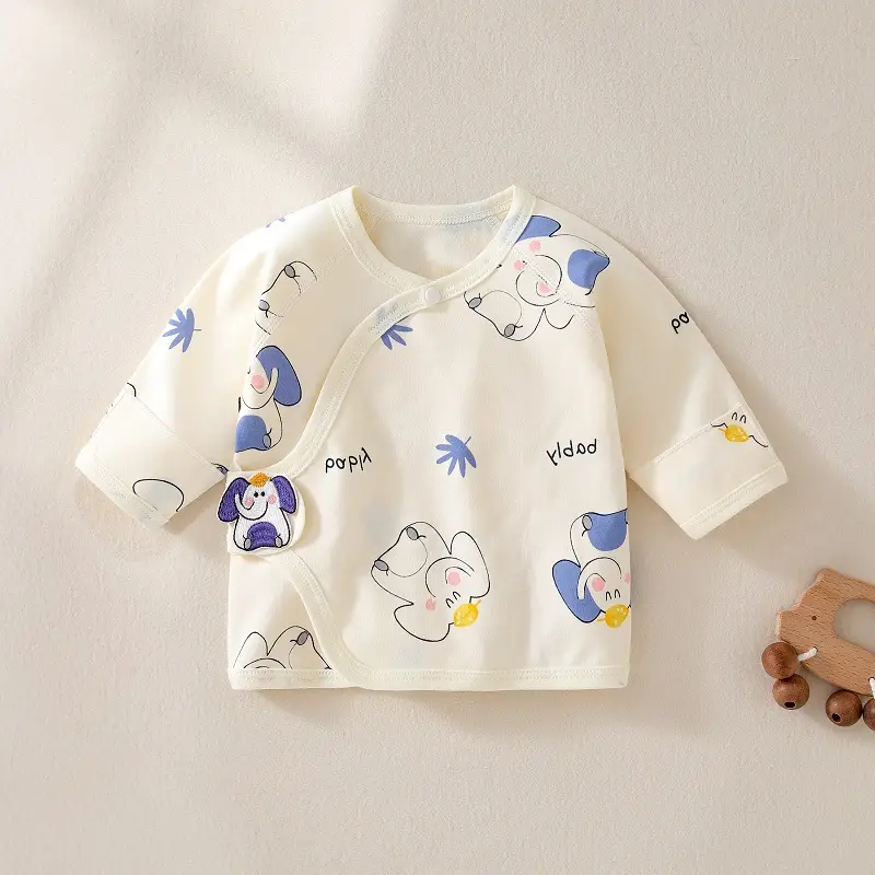 Newborn Half Back Pajamas Boneless Cotton Spring Summer Autumn - Image 6