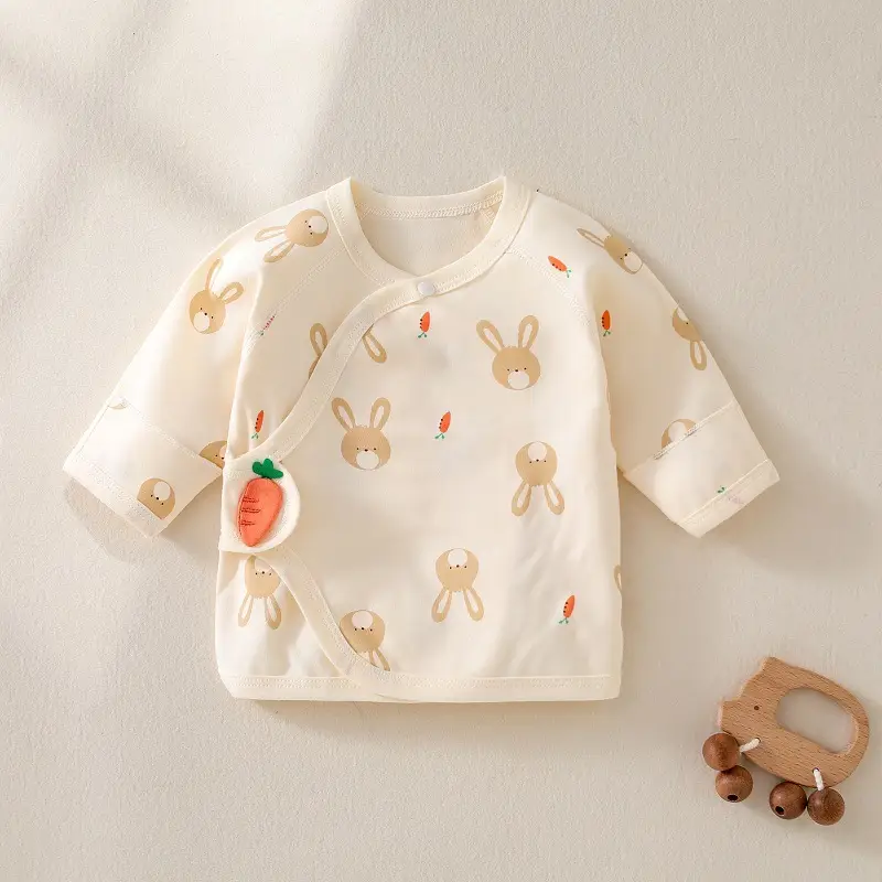 Newborn Half Back Pajamas Boneless Cotton Spring Summer Autumn - Image 7