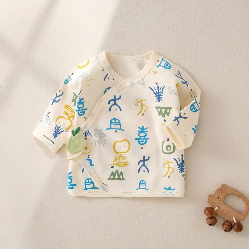 Newborn Half Back Pajamas Boneless Cotton Spring Summer Autumn - Image 8