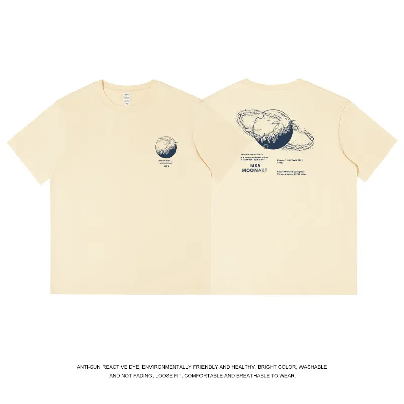 Pure Cotton Printed T-Shirt for Men Light Blue Geometric Design - Image 10