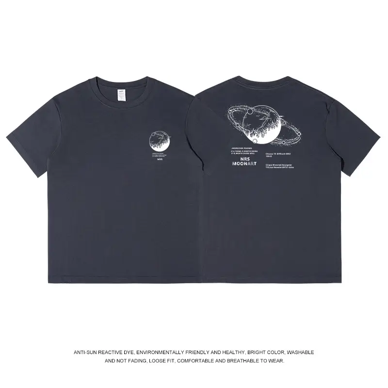 Pure Cotton Printed T-Shirt for Men Light Blue Geometric Design - Image 11