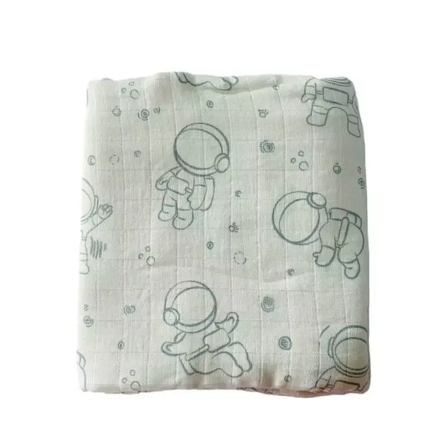 Baby Swaddle Blanket Bamboo Cotton Double Layer Floral — feature 23