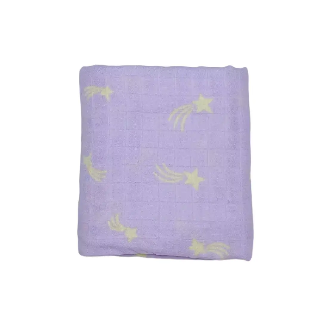 Baby Swaddle Blanket Bamboo Cotton Double Layer Floral — feature 39