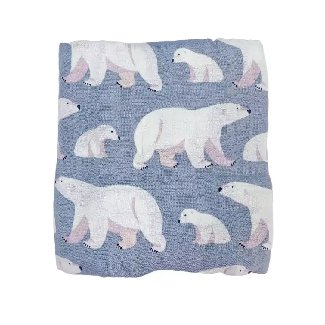 Baby Swaddle Blanket Bamboo Cotton Double Layer Floral — feature 24