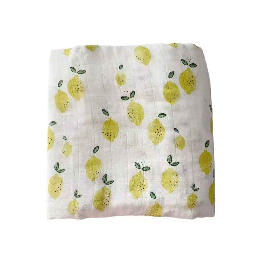 Baby Swaddle Blanket Bamboo Cotton Double Layer Floral — feature 20