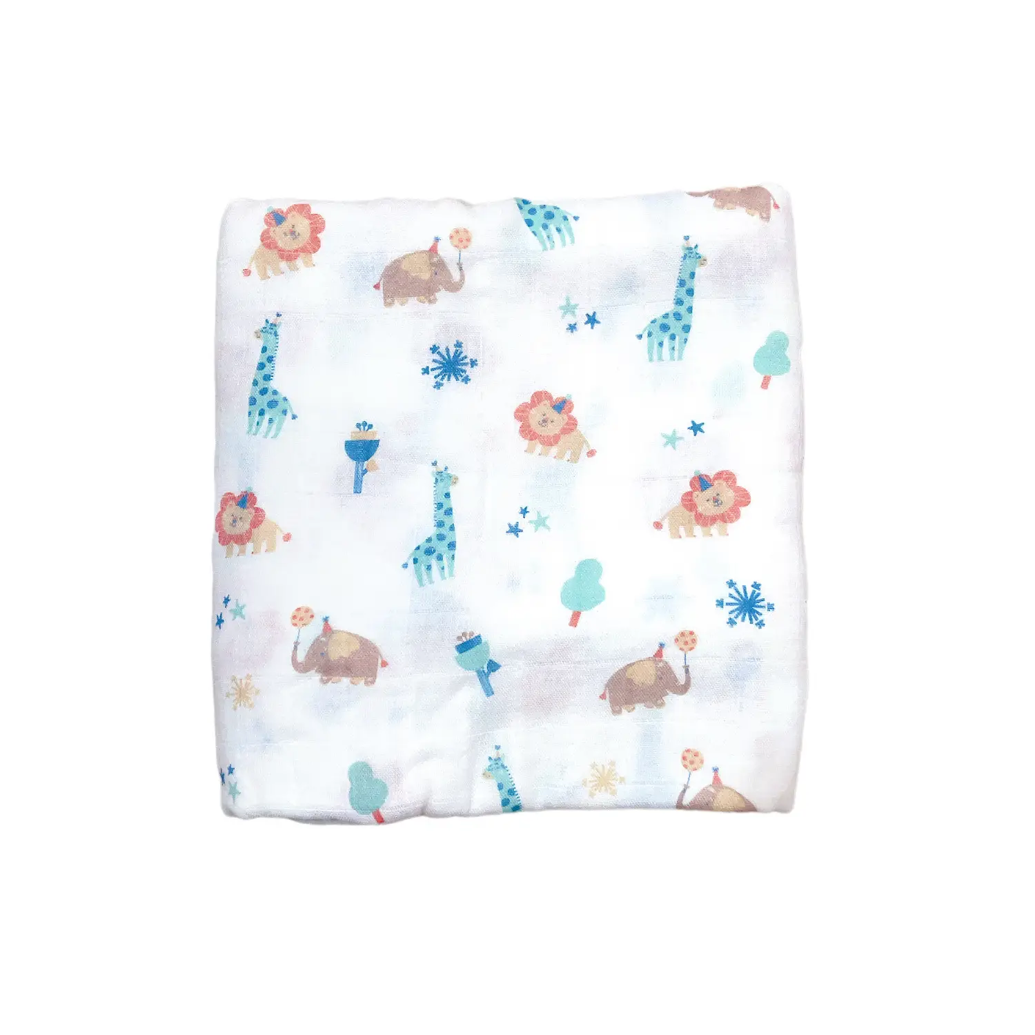 Baby Swaddle Blanket Bamboo Cotton Double Layer Floral - Image 11
