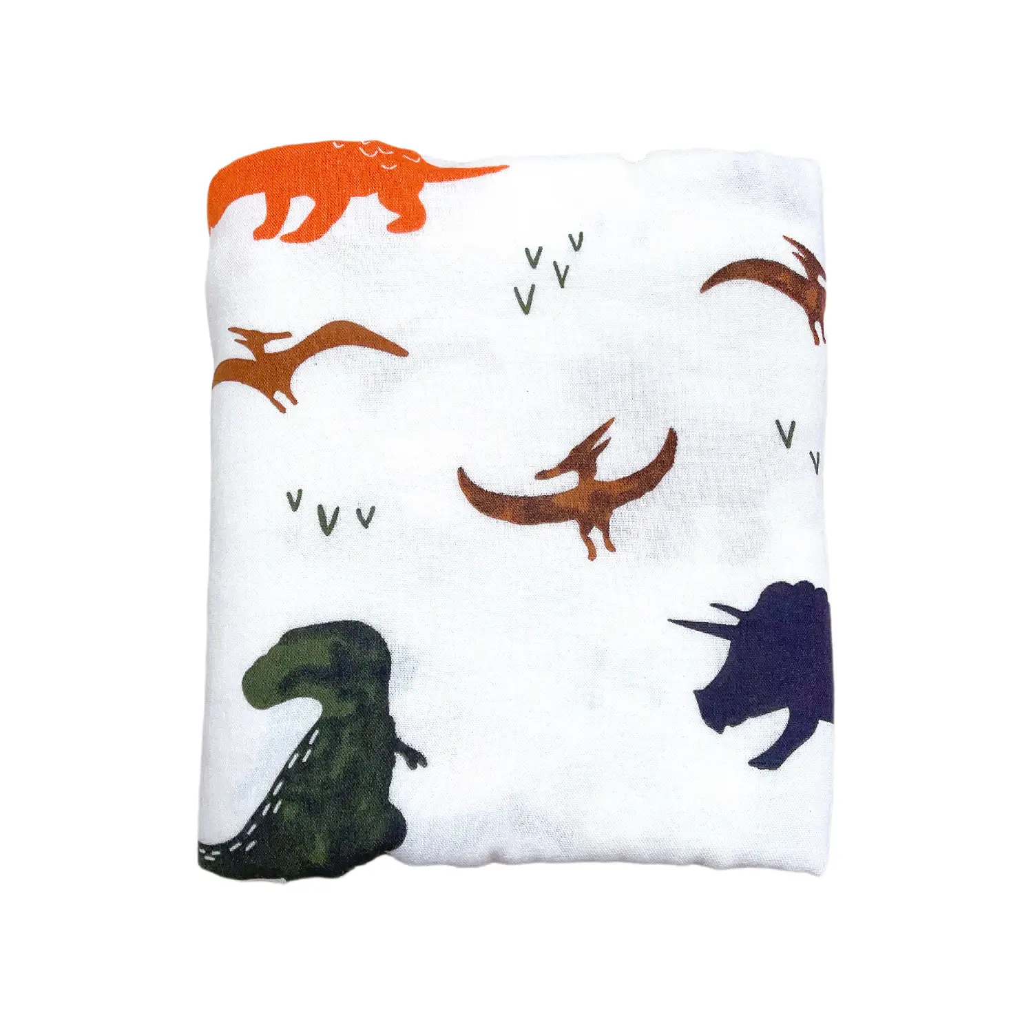 Baby Swaddle Blanket Bamboo Cotton Double Layer Floral - Image 12