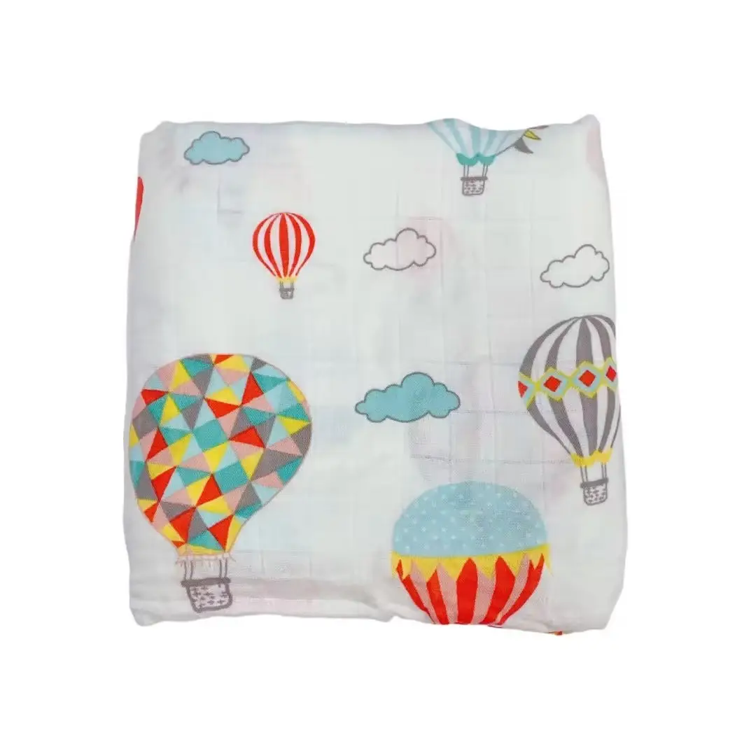 Baby Swaddle Blanket Bamboo Cotton Double Layer Floral — feature 29
