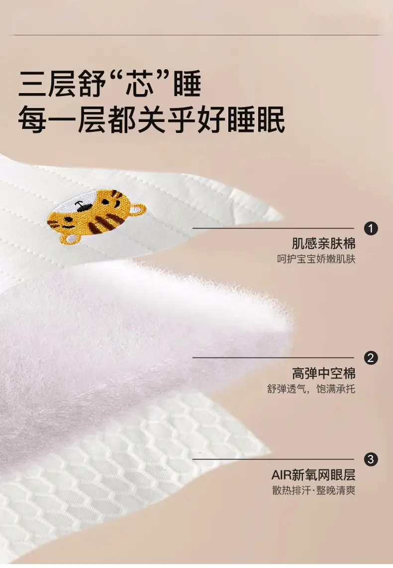 Newborn Pillow 0-6M Baby Cloud Sheet Sweat Absorbent — feature 12