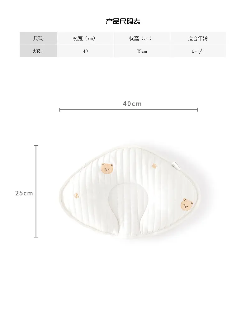 Newborn Pillow 0-6M Baby Cloud Sheet Sweat Absorbent — feature 4