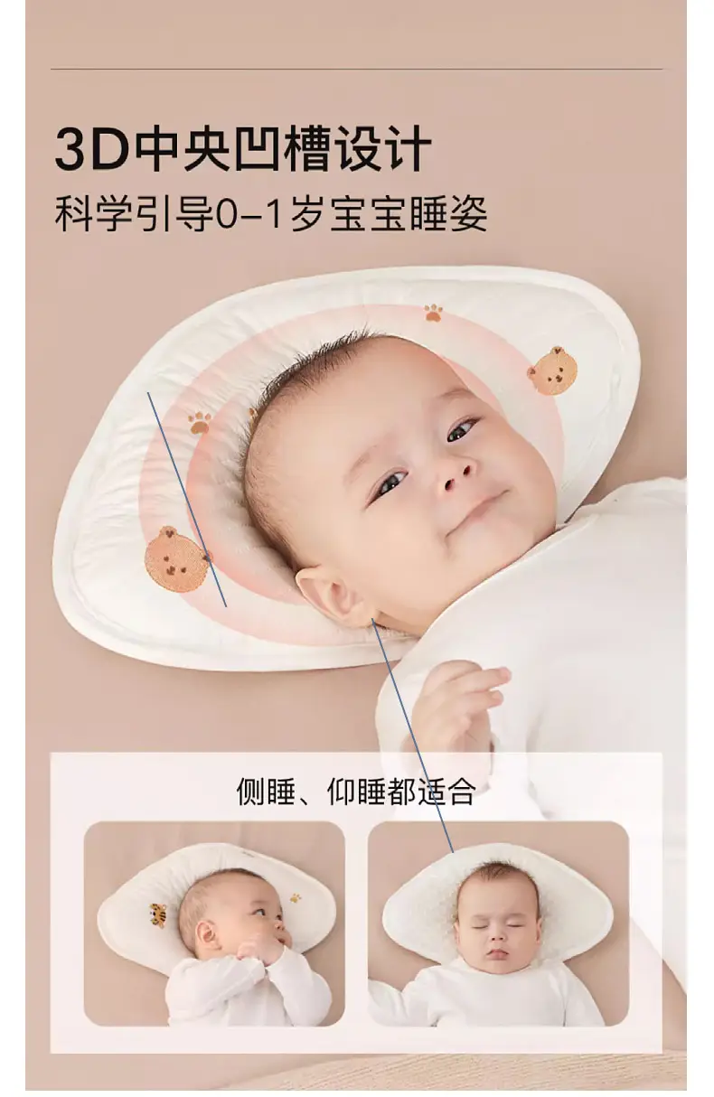 Newborn Pillow 0-6M Baby Cloud Sheet Sweat Absorbent — feature 6