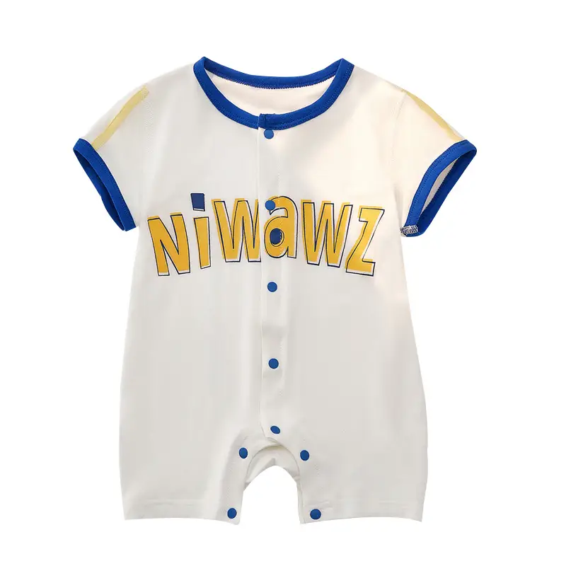 Baby Jumpsuit White Red Embroidered Summer Outfit - Image 7