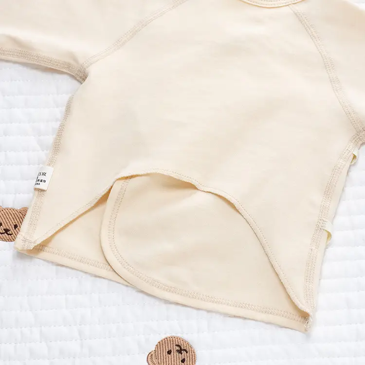 Newborn Backless Baby Shirt Monks Style Pure Cotton - Image 14
