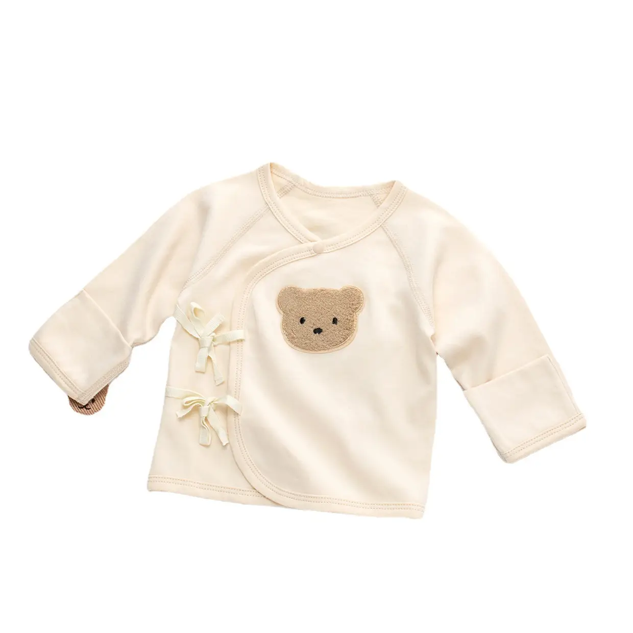 Newborn Backless Baby Shirt Monks Style Pure Cotton - Image 15