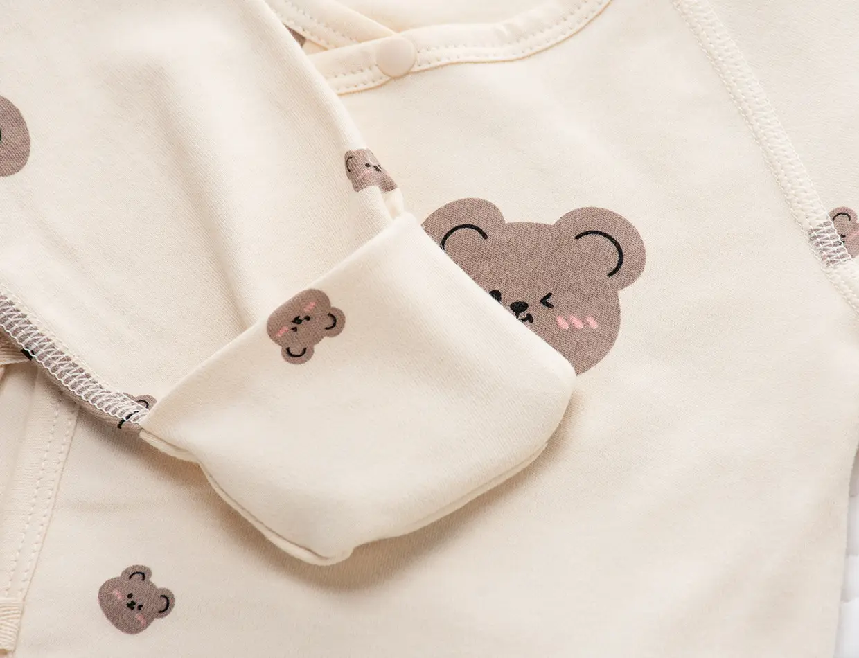 Newborn Backless Baby Shirt Monks Style Pure Cotton — feature 16