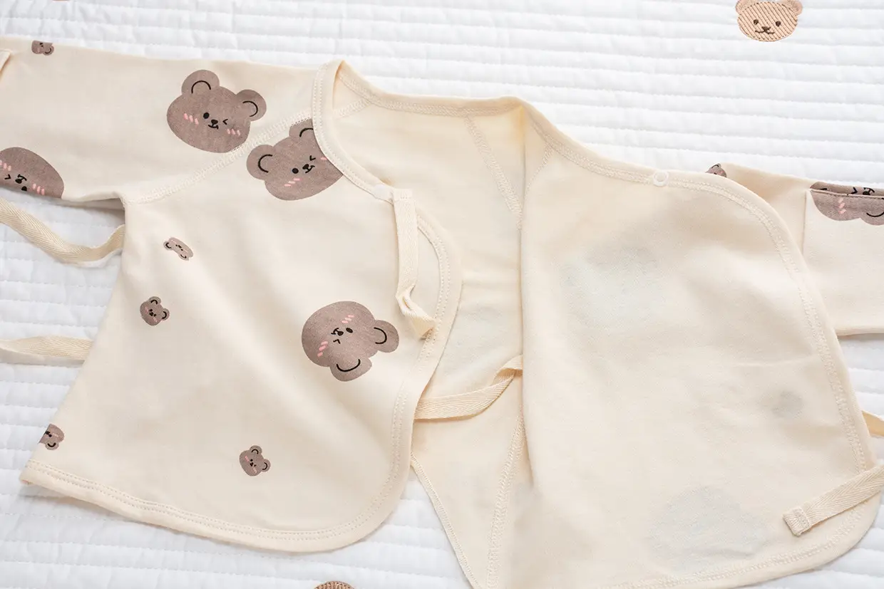 Newborn Backless Baby Shirt Monks Style Pure Cotton — feature 18