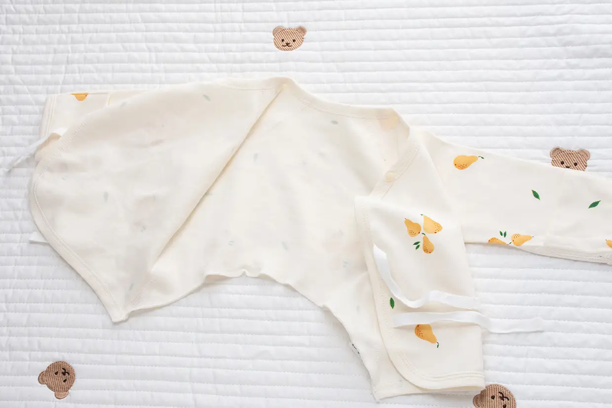 Newborn Backless Baby Shirt Monks Style Pure Cotton — feature 29