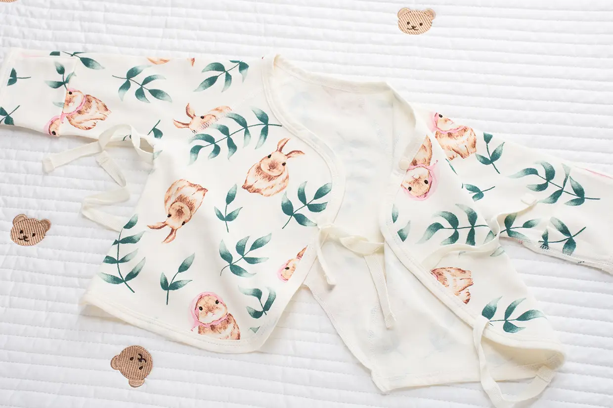 Newborn Backless Baby Shirt Monks Style Pure Cotton — feature 38