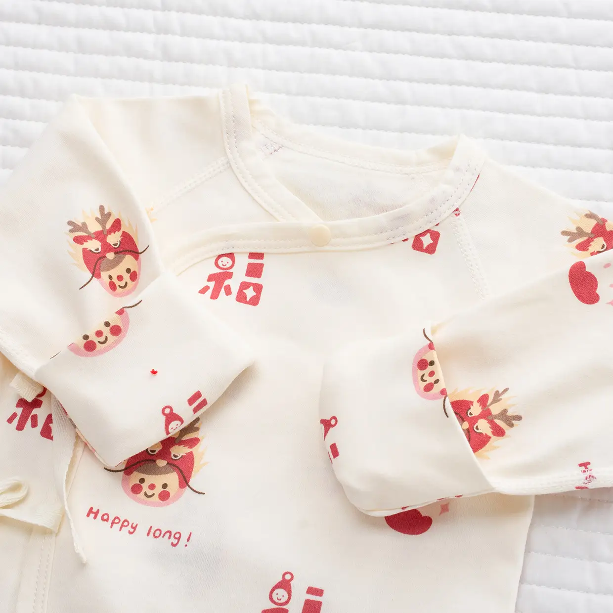 Newborn Backless Baby Shirt Monks Style Pure Cotton — feature 44
