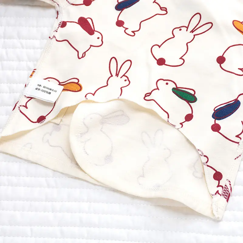 Newborn Backless Baby Shirt Monks Style Pure Cotton — feature 48