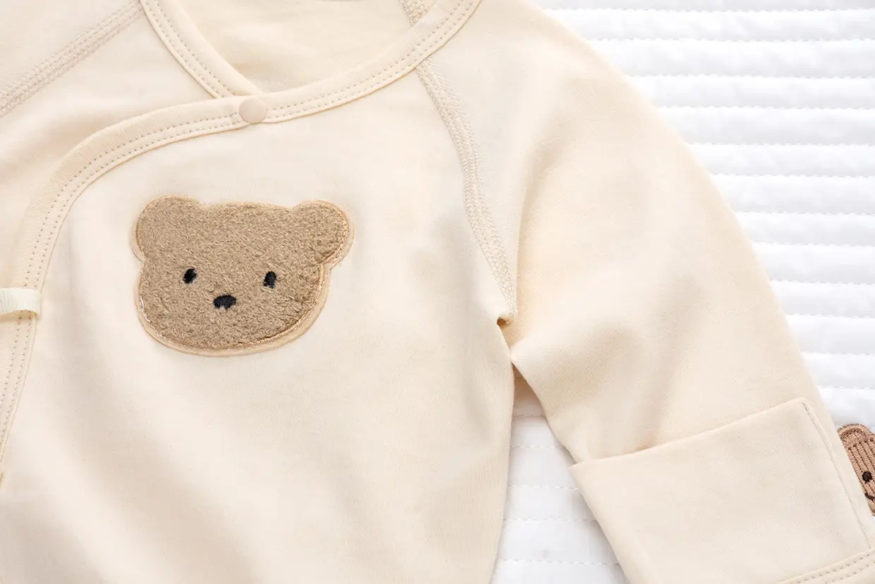Newborn Backless Baby Shirt Monks Style Pure Cotton — feature 8
