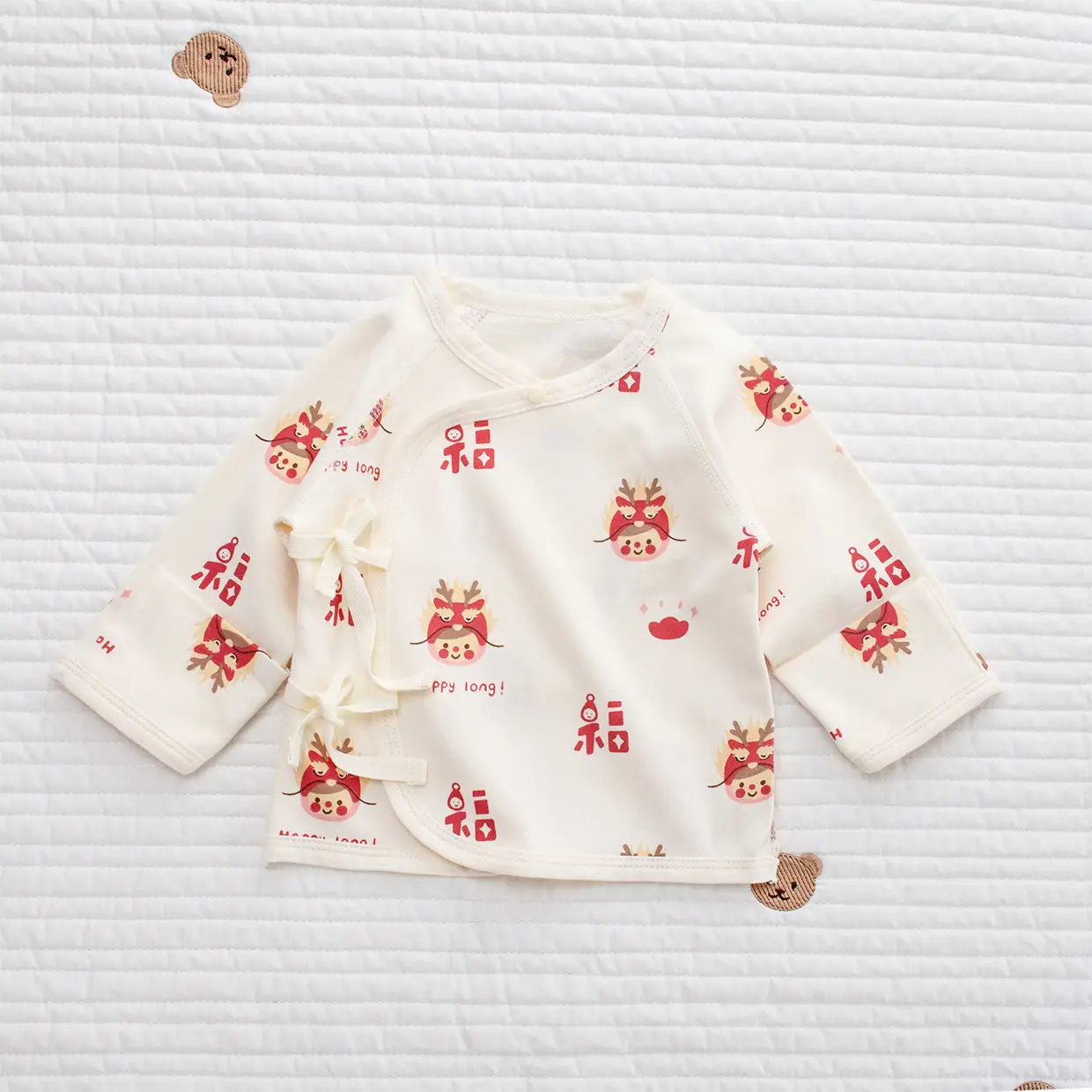 Newborn Backless Baby Shirt Monks Style Pure Cotton - Image 8
