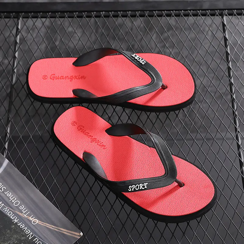 2024 Men's Black Flat Thong Sandals — feature 6