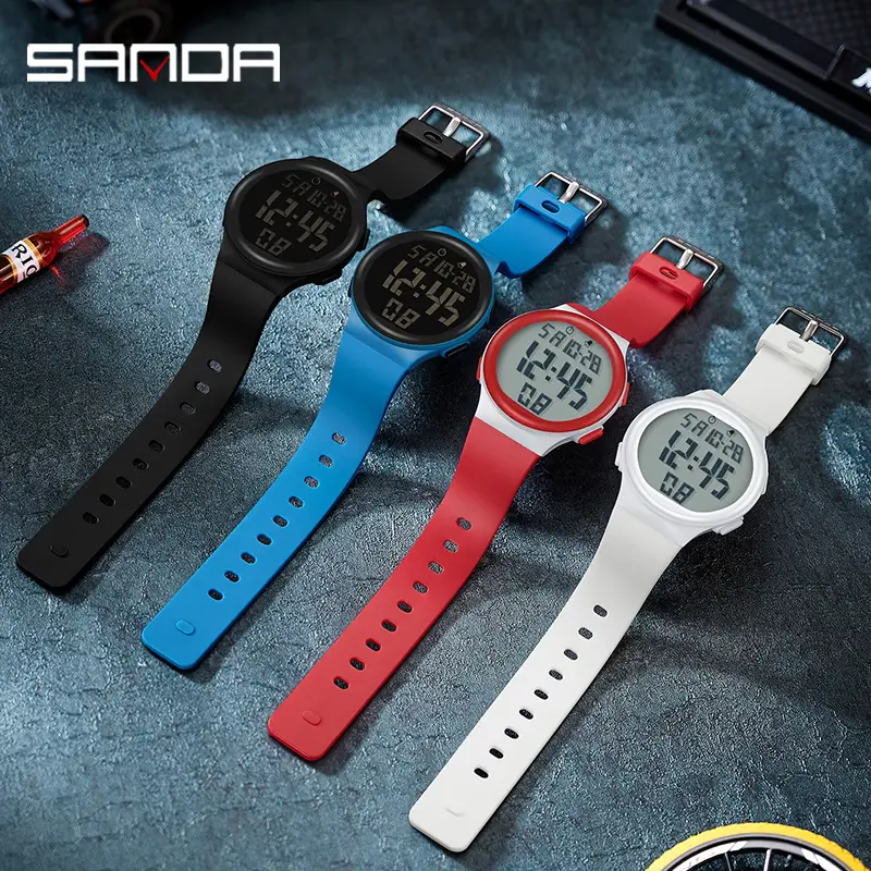 Sanda Digital Watch Multi-Functional Alarm Clock for Men Women